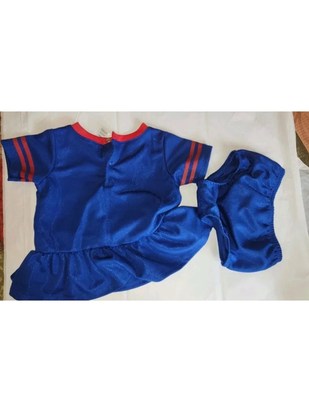 NFL Team Apparel 6-12M Toddler Girl Cheer Dress New York Giants Football......B9